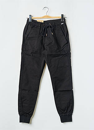 Pantalon cargo taille élastique taille normale noir REELL femme