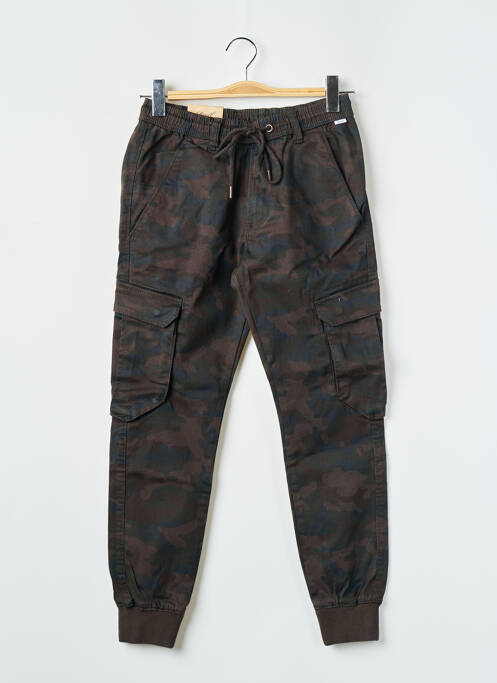 Pantalon cargo taille élastique taille normale noir REELL femme