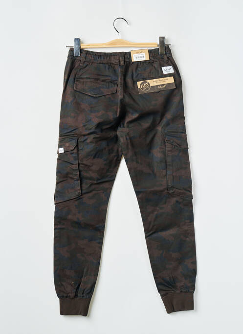 Pantalon cargo taille élastique taille normale noir REELL femme
