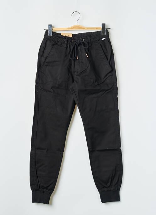 Pantalon cargo taille élastique taille normale noir REELL femme