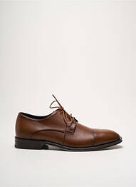 Derbies tissage satiné talon bas marron HUGO BOSS homme