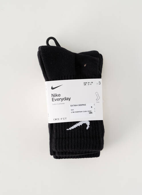 Chaussettes noir NIKE pour unisexe
