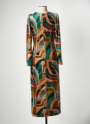 Robe longue manches longues manches longues marron ALDO MARTIN'S femme