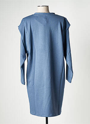 Robe pull stretch manches longues bleu YSABEL MORA femme