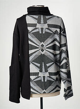 Pull col roulé coupe cintrée manches longues noir LOTUS EATERS femme