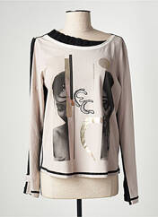 T-shirt beige ELISA CAVALETTI pour femme seconde vue