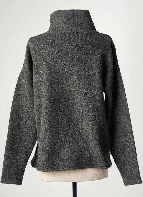 Pull col roulé gris NUZINA pour femme