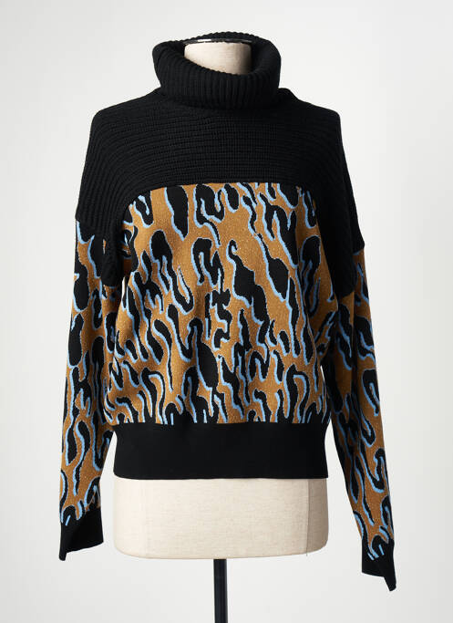 Pull col roulé noir SPORTALM pour femme