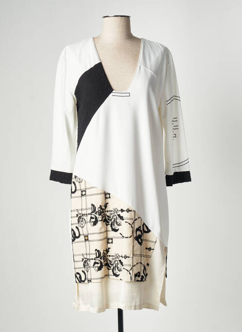 Robe mi-longue blanc ELISA CAVALETTI pour femme