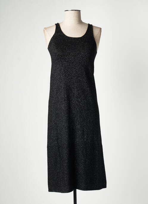 Robe mi-longue noir CARTA LIBERA pour femme
