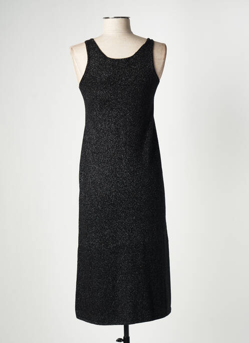 Robe mi-longue noir CARTA LIBERA pour femme