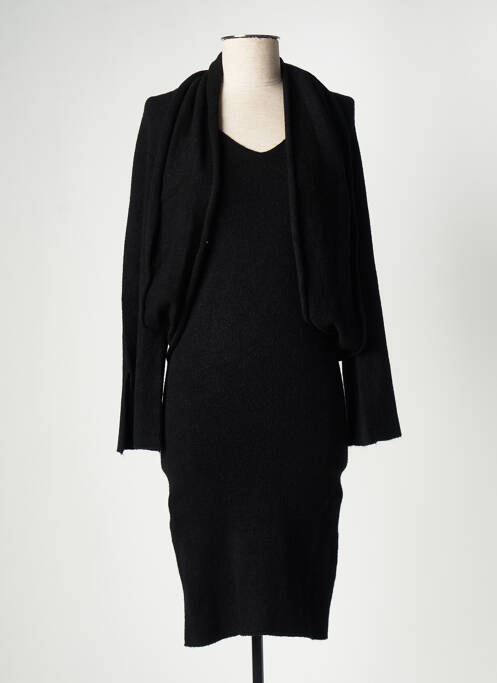 Robe pull noir CARTA LIBERA pour femme