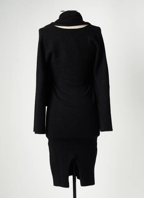 Robe pull noir CARTA LIBERA pour femme