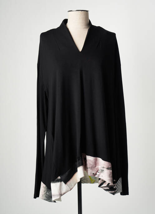 Tunique manches longues noir OZAI N KU pour femme
