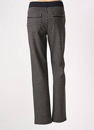 Pantalon droit taille élastique noir BARILOCHE femme
