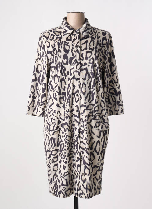 Robe mi-longue manches 3/4 manches 3/4 beige SPORTALM femme