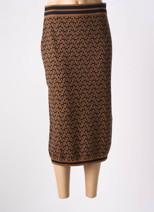 Jupe mi-longue marron LOLA CASADEMUNT pour femme