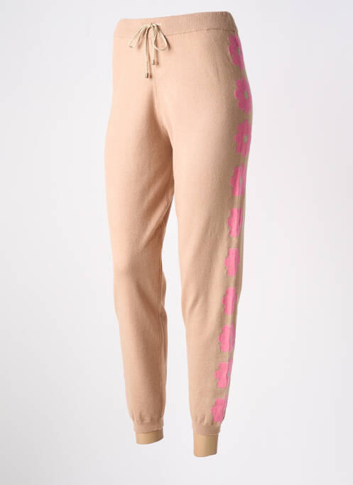 Pantalon droit beige LEO & UGO pour femme