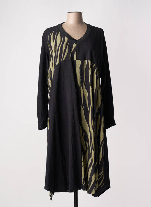 Robe mi-longue noir FRANCK ANNA pour femme