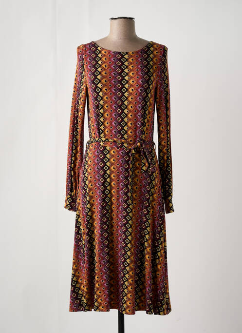 Robe mi-longue marron KING LOUIE pour femme