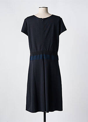 Robe mi-longue fermeture zippée au dos manches courtes noir EMPORIO ARMANI femme