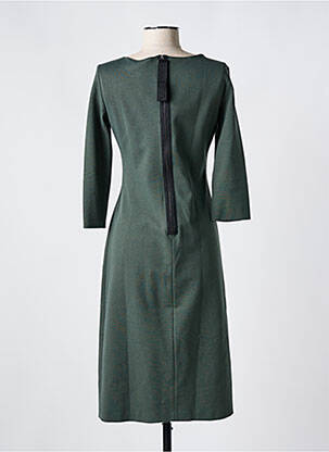 Robe mi-longue manches 3/4 manches 3/4 vert EMPORIO ARMANI femme