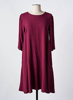 Robe mi-longue manches longues manches longues violet MAX MARA femme