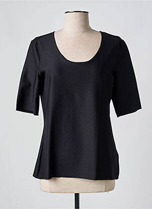T-shirt stretch manches courtes noir EMPORIO ARMANI femme