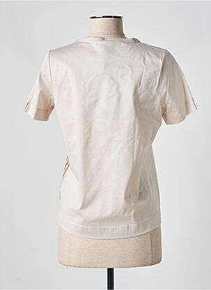 T-shirt imprimé fantaisie manches courtes beige LUISA CERANO femme