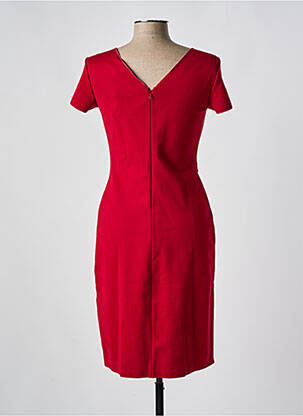 Robe mi-longue manches courtes manches courtes rouge EMPORIO ARMANI femme