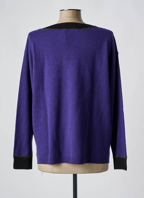 Pull violet LUISA CERANO pour femme