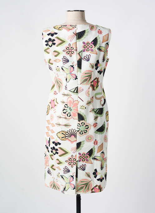 Robe mi-longue blanc LUISA CERANO pour femme