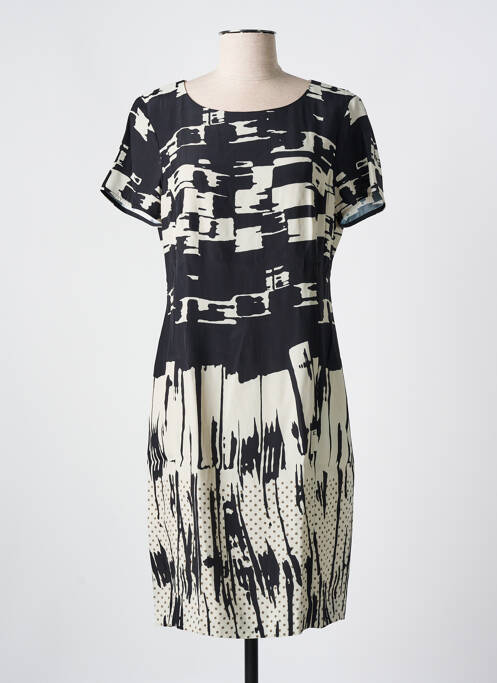 Robe mi-longue noir LUISA CERANO pour femme