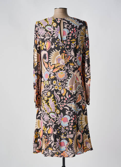 Robe mi-longue noir LUISA CERANO pour femme