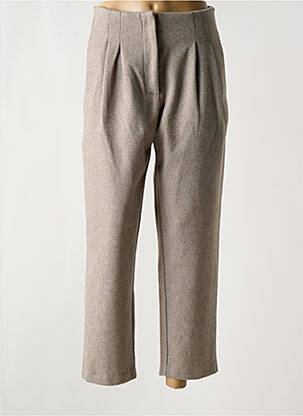 Pantalon droit taille normale taille normale beige THE KORNER femme