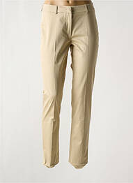 Pantalon slim tissage popeline taille normale beige MAX MARA femme