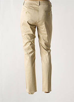 Pantalon slim tissage popeline taille normale beige MAX MARA femme