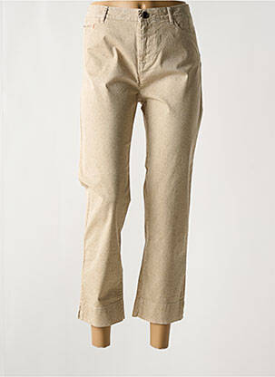 Pantalon 7/8 stretch taille normale beige MAYJUNE femme