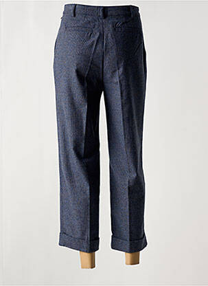 Pantalon 7/8 fermeture zippée sous rabat boutonné taille normale bleu HARRIS WILSON femme