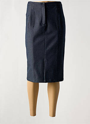 Jupe mi-longue stretch bleu EMPORIO ARMANI femme