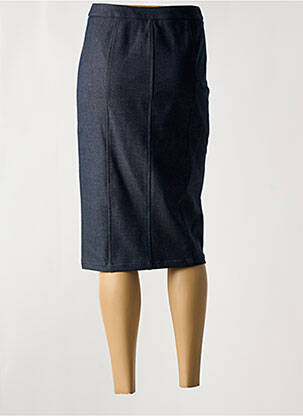 Jupe mi-longue stretch bleu EMPORIO ARMANI femme