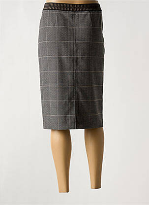 Jupe mi-longue taille normale noir LUISA CERANO femme