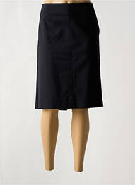 Jupe mi-longue coupe droite noir LUISA CERANO femme