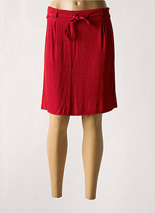 Jupe courte coupe droite rouge NICE THINGS femme