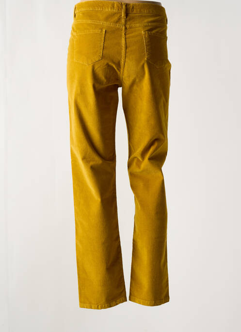 Pantalon droit stretch jaune NICE THINGS femme