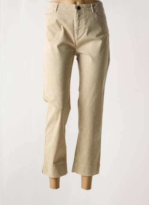 Pantalon 7/8 stretch taille normale beige MAYJUNE femme