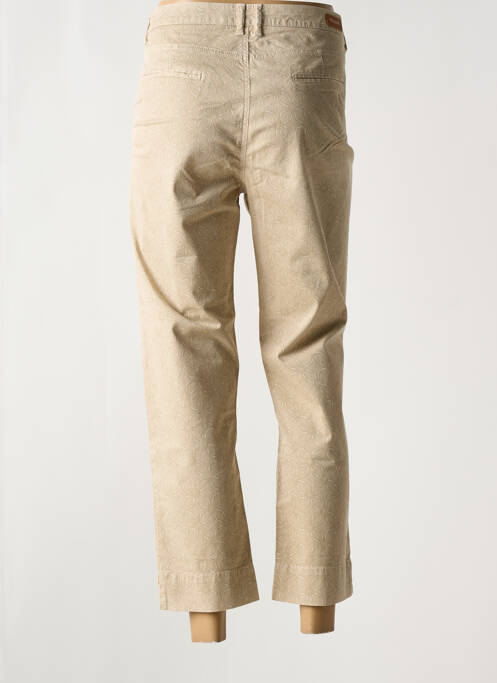 Pantalon 7/8 stretch taille normale beige MAYJUNE femme