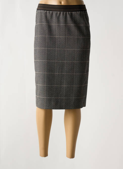 Jupe mi-longue taille normale noir LUISA CERANO femme