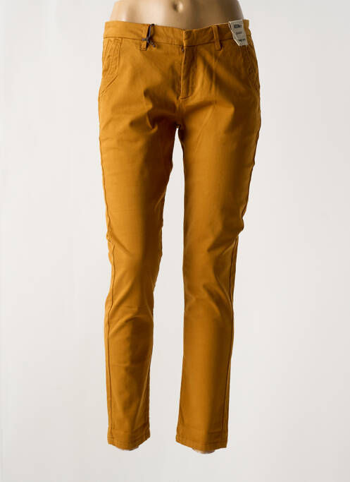 Pantalon chino marron REIKO pour femme
