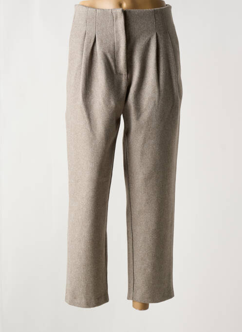 Pantalon droit beige THE KORNER pour femme
